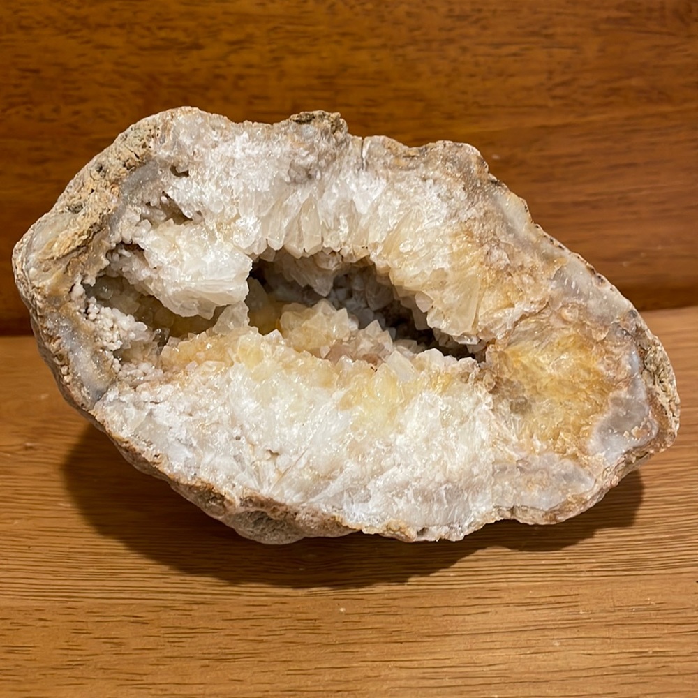 XXL Golden Healer Quartz Geode Crystal Display- Reiki- Meditation- Decor